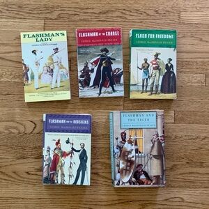 Flashman novels  (set of 5) George MacDonald Fraser